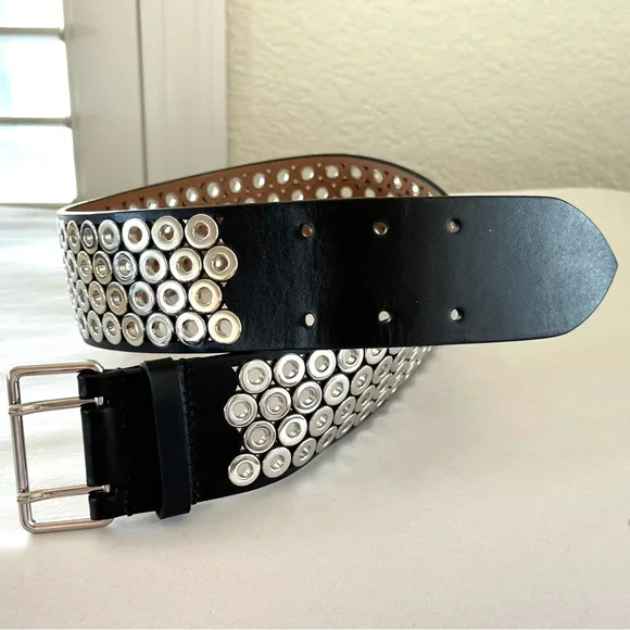Studded designer belt hot sale